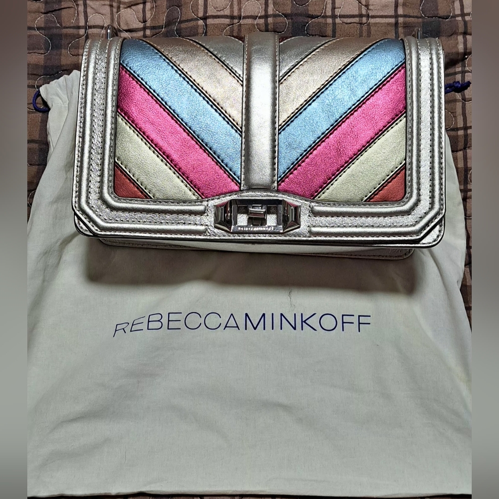 Rebecca Minkoff Multicolor Chevron Crossbody Bag